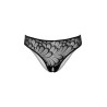 DARING Intimates String avec ouverture intime Crotch Hip Noir